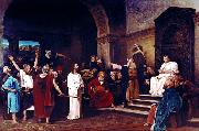 Mihaly Munkacsy Christ in front of Pilate jezus przed pilatem oil painting on canvas